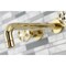 Kingston Brass KS8022RX Two-Handle Wall Mount Tub Faucet, Polished Brass KS8022RX - alternate 2